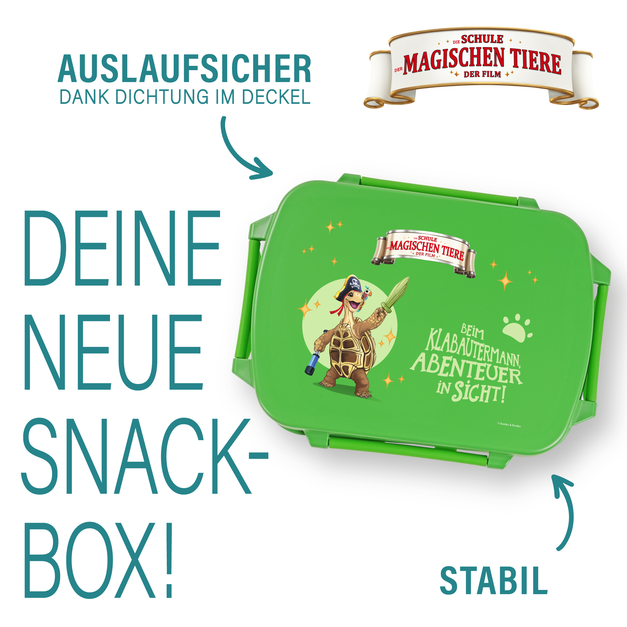 Snackbox, Henrietta, aus rPET - grün | AWAVE®