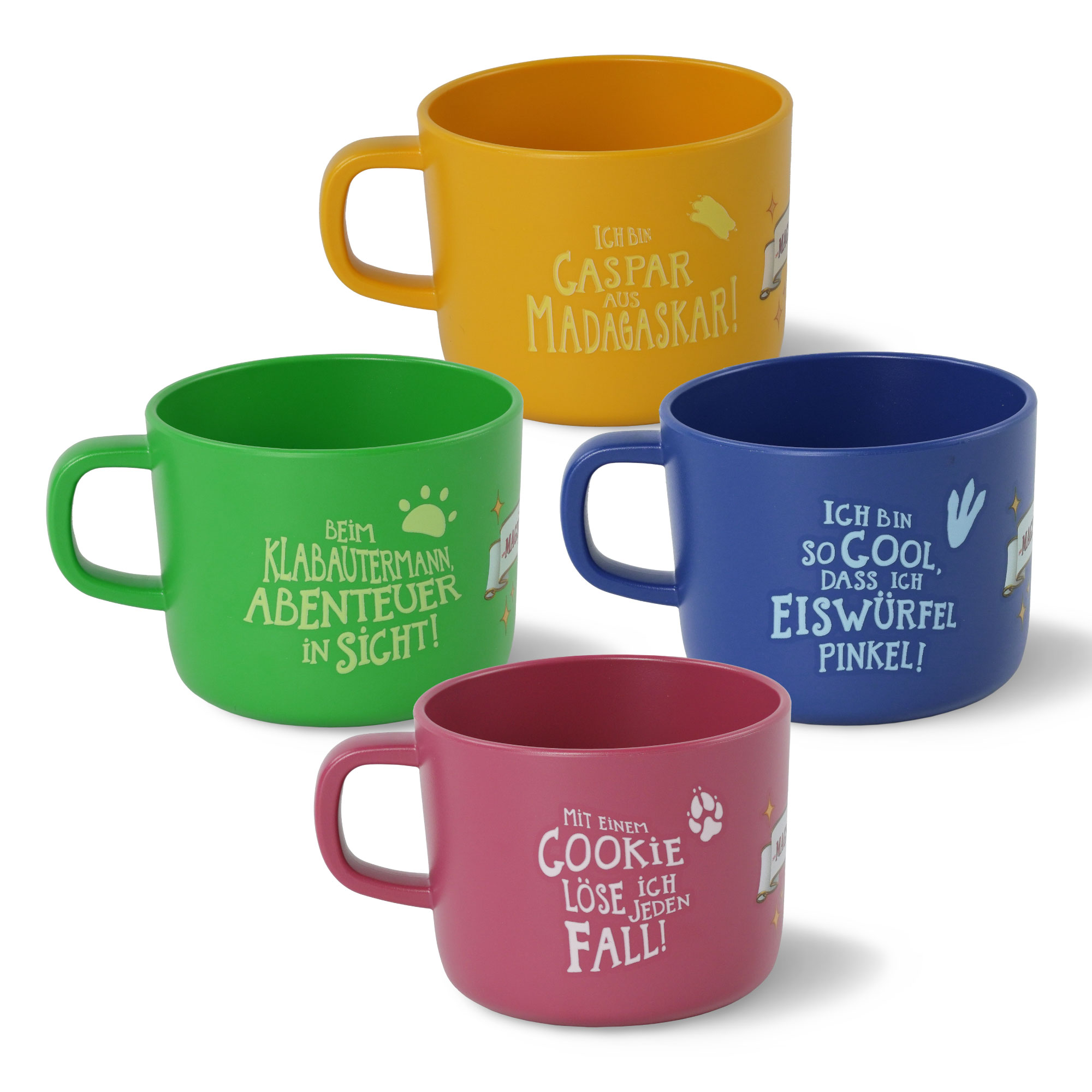 Kinder Tassen Set 4-teilig, 250 ml, rPET | AWAVE®
