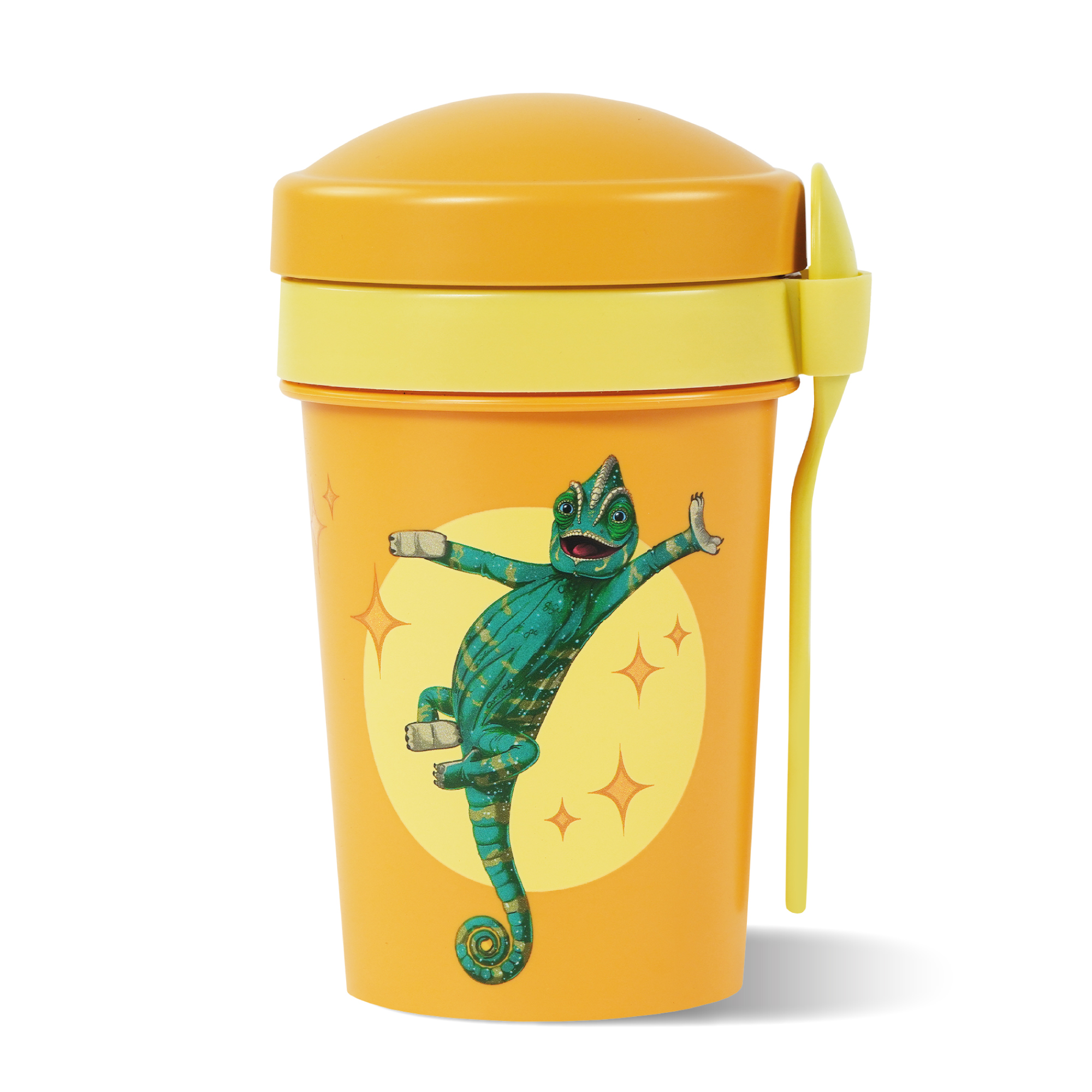 Müslibecher To Go, Caspar, 540 ml, rPET - Gelb | AWAVE®