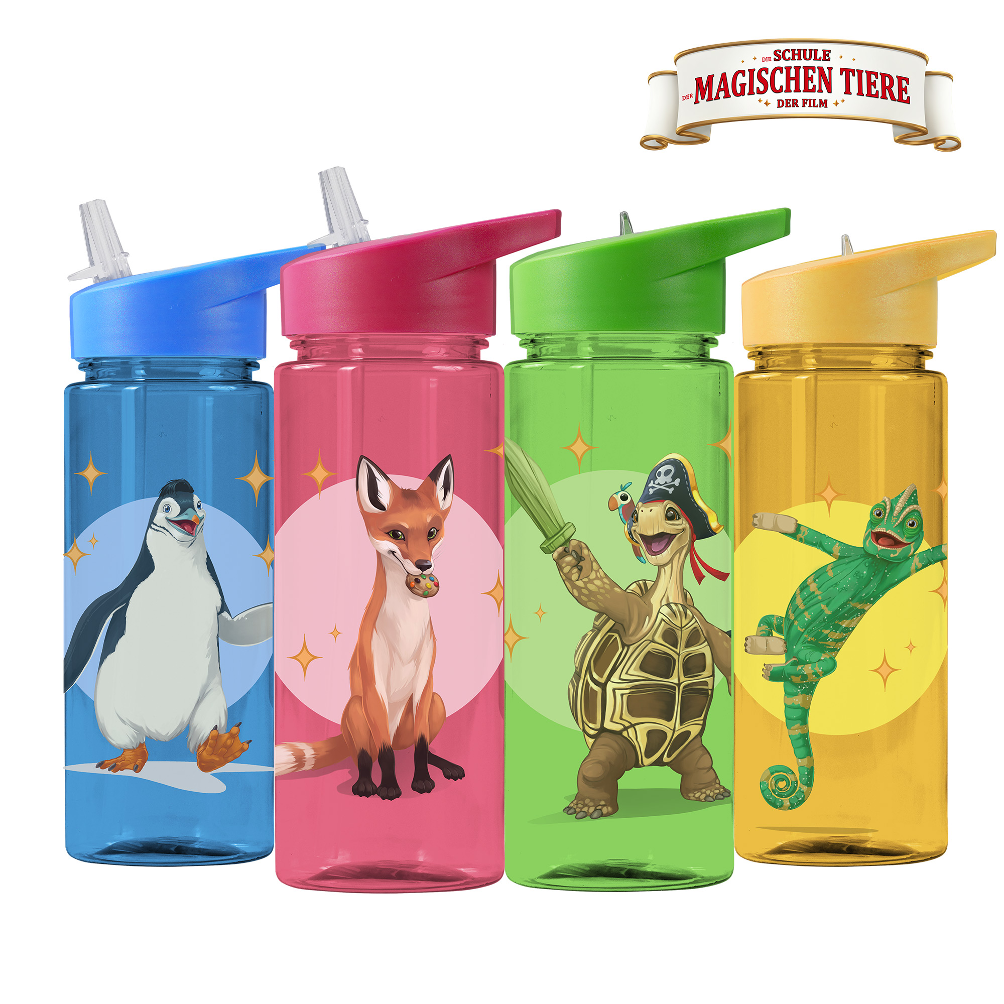 Trinkflasche 500 ml rPET | Beerenrot, Fuchs