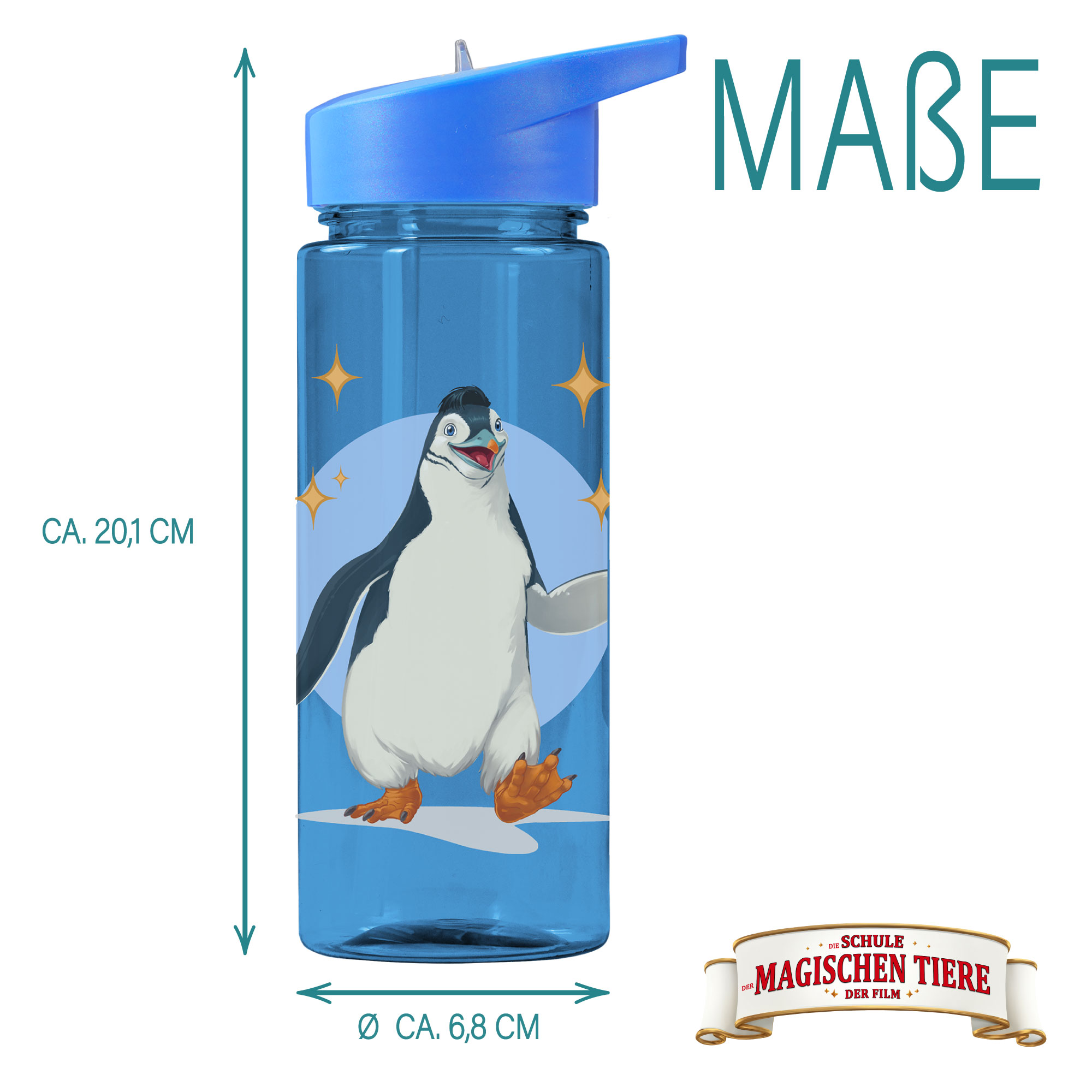Trinkflasche 500 ml rPET | Blau, Juri