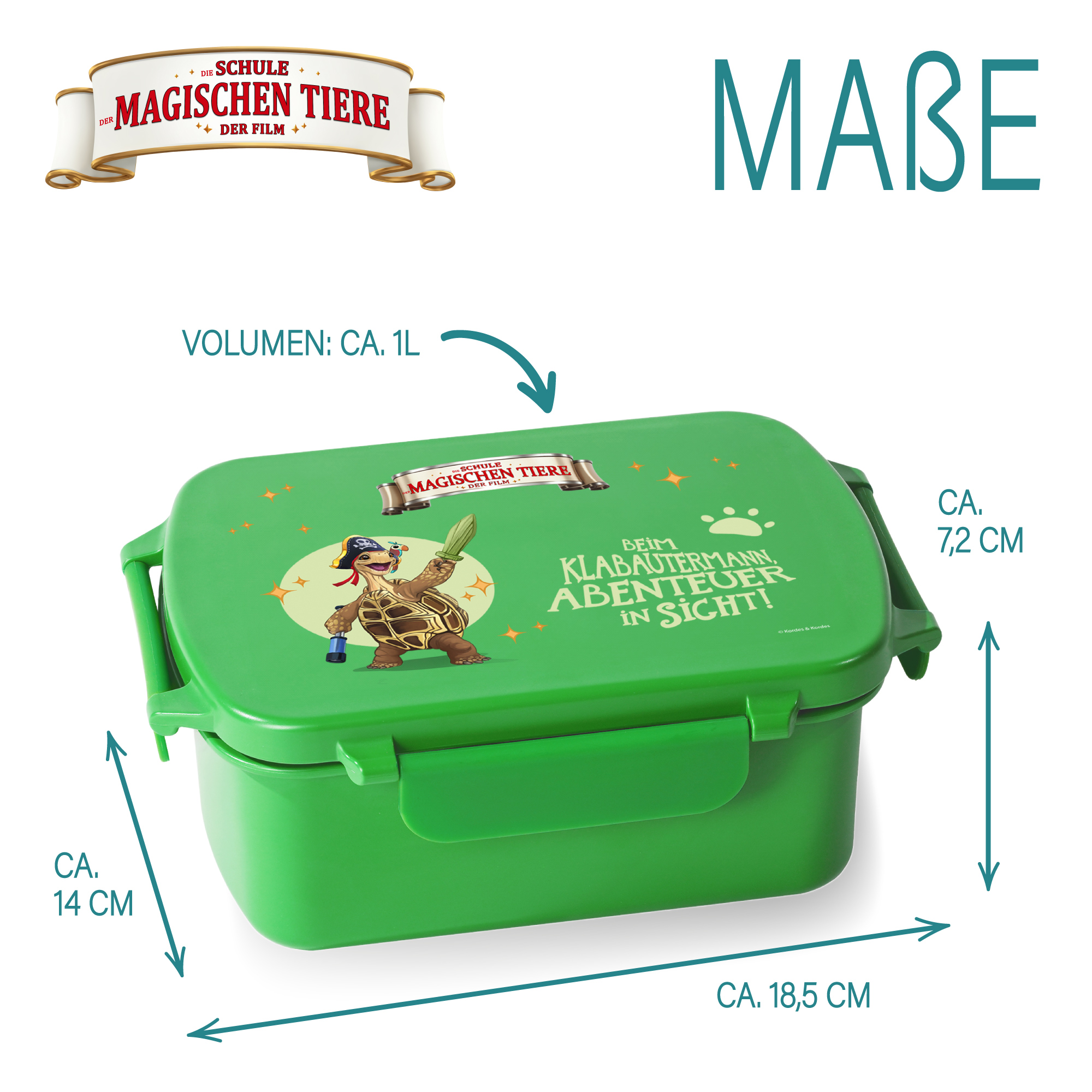 Snackbox, Henrietta, aus rPET - grün | AWAVE®